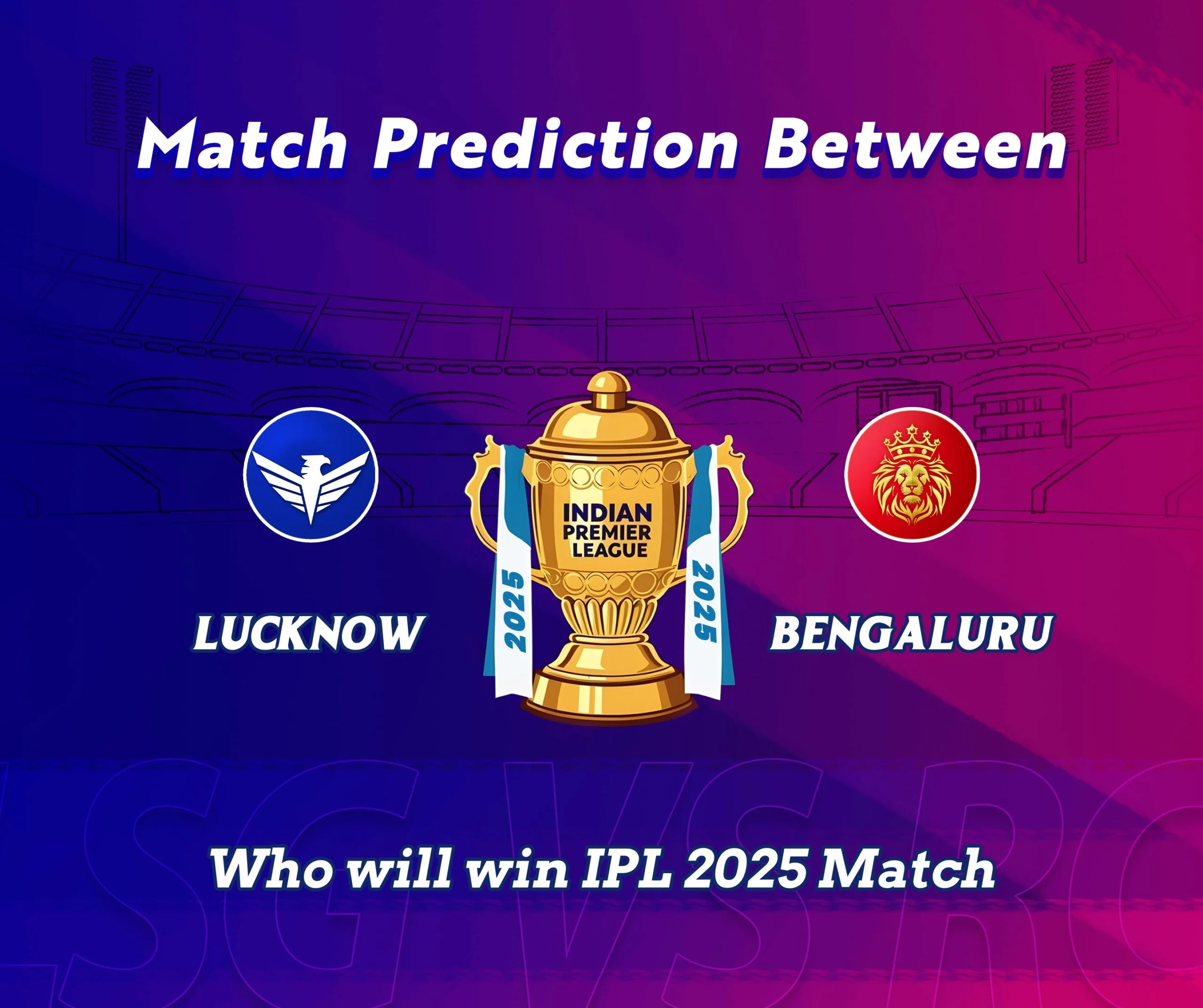 Match Prediction Between LSG vs RCB: Who will win IPL 2025 Match 70?